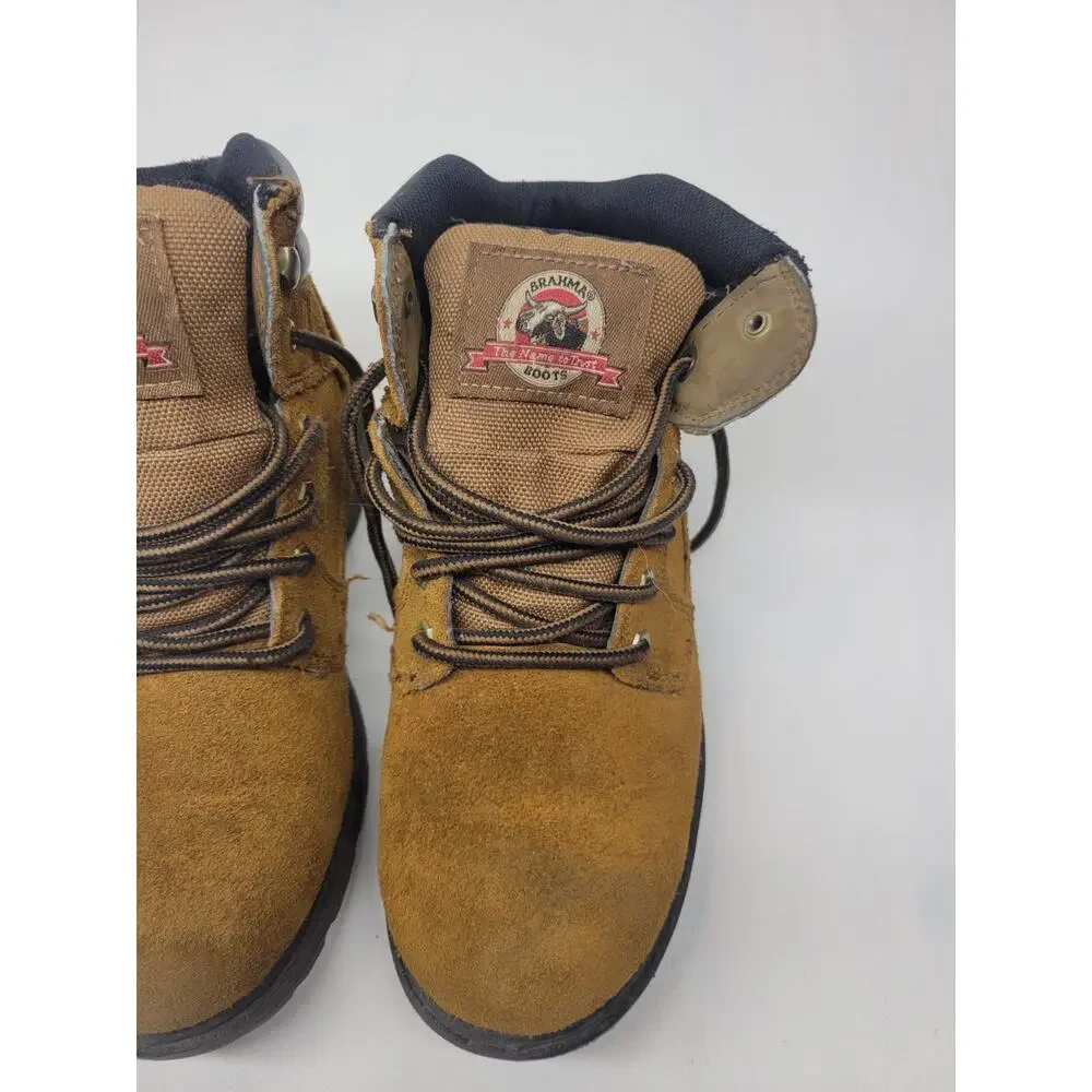 Brahma Bravo Men's Size 7.5 W Work Boot Leather Waterproof Brown MNBR0544411